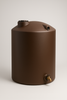 Bushman 5000 Gallon Plastic Vertical Rainwater Harvesting Tank in Dark Brown