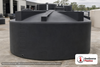 Bushman 5000 Gallon Plastic Vertical Water Storage Tank in Black. 5000.0 gallon capacity; Polyethylene; Black; dimensions 92.0in H x 140.0in W x 140.0in L; 800.0 lb empty; 1.0 specific gravity rating; fittings: 2"; max temp 120 deg  F / 48 deg  C; 3 Year Warranty. Manufacturer part number 30430. Sold by OneSource Plastics (https://www.onesourceplastics.com).