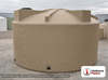 Bushman 5000 Gallon Plastic Vertical Water Storage Tank with Low Profile Design in Mocha. 5000.0 gallon capacity; Polyethylene; Mocha; dimensions 92.0in H x 140.0in W x 140.0in L; 800.0 lb empty; 1.0 specific gravity rating; fittings: 2"; max temp 120 deg  F / 48 deg  C; 3 Year Warranty. Manufacturer part number 30789. Sold by OneSource Plastics (https://www.onesourceplastics.com).