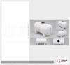 Dimensional spec drawing for Snyder Industries 525 Gallon Horizontal Tank (75" L x 48" W x 53" H)