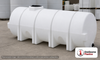 Norwesco 710 Gallon Horizontal Leg Tank with Bottom Drain. Polyethylene; White; 57" H x 47" W x 104" L.
