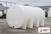 Snyder Industries 730 Gallon Plastic Horizontal Leg Tank in White. High Density Linear Polyethylene; White; 58" H x 54" W x