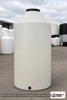 Chem-Tainer 750 Gallon HDPE Vertical Liquid Storage Tank. 750 gallon capacity; Polyethylene; Natural White; 119" H x 46" W x