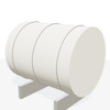 Norwesco 750 Gallon Horizontal Elliptical Cradle Tank in White