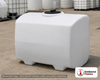 Norwesco 100 Gallon Plastic Pest Control Operator Tank in White. Polyethylene; White; dimensions 28.0in H x 30.0in W x 38.0in L; 41.0 lb empty; 1.5 specific gravity rating. Manufacturer part number N-40668. Sold by OneSource Plastics (https://www.onesourceplastics.com).