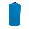 Bushman 100 Gallon Plastic Vertical Emergency Water Storage Tank in Blue