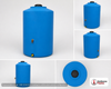 Bushman 100 Gallon Plastic Vertical Emergency Water Storage Tank in Blue