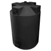 Bushman 100 Gallon Plastic Vertical Liquid Storage Tank in Black