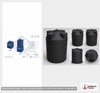 Bushman 100 Gallon Plastic Vertical Liquid Storage Tank in Black