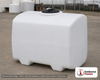 Norwesco 100 Gallon Ribbed Pest Control Operator Tank in White. Polyethylene; White; dimensions 30.0in H x 30.0in W x 38.0in L; 41.0 lb empty; 1.5 specific gravity rating. Manufacturer part number N-42835. Sold by OneSource Plastics (https://www.onesourceplastics.com).