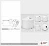 Dimensional spec drawing for Snyder Industries 1000 Gallon Vertical Storage Tank (74" L x 74" W x 69" H)