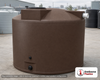 Bushman 1000 Gallon Plastic Vertical Rainwater Harvesting Tank in Dark Brown. Manufacturer part number BM-30313.