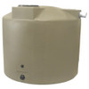 Bushman 1000 Gallon Plastic Vertical Rainwater Harvesting Tank in Mocha