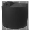 Bushman 1000 Gallon Plastic Vertical Water Storage Tank in Black