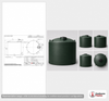 Snyder Industries 10000 Gallon Plastic Vertical Water Storage Tank in Green