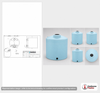 Dimensional spec drawing for Norwesco 10000 Gallon Vertical Storage Tank