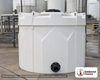 Snyder Industries 1100 Gallon HDPE Vertical Double Wall Liquid Chemical Storage Tank in White. 1100 gallon capacity; High