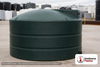Snyder Industries 1100 Gallon Plastic Vertical Water Storage Tank in Green. 1100.0 gallon capacity; Polyethylene; Green; dimensions 53.0in H x 86.0in W x 86.0in L; 210.0 lb empty; 1.0 specific gravity rating; fittings: 2"; max temp 120 deg  F / 48 deg  C; 3 Year Warranty. Manufacturer part number wg43. Manufactured by Snyder. Sold by OneSource Plastics (https://www.onesourceplastics.com).