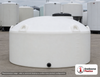 Snyder Industries 1100 Gallon XLPE Vertical Liquid Storage Tank with ASTM Certification. 1100.0 gallon capacity; Cross Linked Polyethylene; White; dimensions 55.0in H x 86.0in W x 86.0in L; 180.0 lb empty; 1.9 specific gravity rating; fittings: 1 Manway / Lid; max temp 140 deg  F / 60 deg  C; 3 Year Warranty. Manufacturer part number 1710000n42. Manufactured by Snyder. Sold by OneSource Plastics (https://www.onesourceplastics.com).