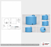 Dimensional spec drawing for Norwesco 11000 Gallon Vertical Storage Tank