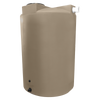 Bushman 1150 Gallon Plastic Vertical Rainwater Harvesting Tank in Mocha