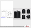 Dimensional spec drawing for Snyder Industries 12500 Gallon Vertical Storage Tank (142" L x 142" W x 198" H)