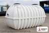 Norwesco 1200 Gallon Underground Water Storage Cistern Tank. 1200 gallon capacity; Polyethylene; White; 63" H x 60" W x 102"