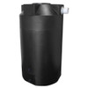 Bushman 125 Gallon Plastic Vertical Rainwater Harvesting Tank in Black