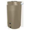 Bushman 125 Gallon Plastic Vertical Rainwater Harvesting Tank in Mocha