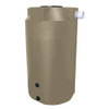 Bushman 125 Gallon Plastic Vertical Rainwater Harvesting Tank in Mocha