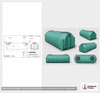 Norwesco 1250 Gallon Plastic One Compartment Septic Tank with Loose Plumbing and Low Profile Design - IAPMO Certified