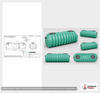 Dimensional spec drawing for Norwesco 1250 Gallon Low Profile Septic Tank (157" L x 60" W x 51" H)