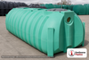 Norwesco 1250 Gallon Plastic Two Compartment Septic Tank with Loose Plumbing and Low Profile Design - IAPMO Certified. Polyethylene; Green; dimensions 51.0in H x 60.0in W x 157.0in L; 445.0 lb empty. Manufacturer part number N-43545. Sold by OneSource Plastics (https://www.onesourceplastics.com).