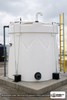 Snyder Industries 12500 Gallon HDLPE Vertical Double Wall Liquid Chemical Storage Tank in White. 12500 gallon capacity; High