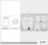 Dimensional spec drawing for Snyder Industries 12500 Gallon Double Wall Tank (142" L x 142" W x 274" H)