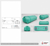 Norwesco 1500 Gallon Plastic One Compartment Septic Tank with Loose Plumbing and Low Profile Design - IAPMO Certified
