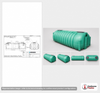 Norwesco 1500 Gallon Two Compartment Septic Tank with Loose Plumbing and Low Profile Design - IAPMO Certified
