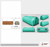 Norwesco 1500 Gallon Plastic Two Compartment Septic Tank with Loose Plumbing and Low Profile Design- IAPMO Certified