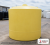 Norwesco 15000 Gallon Plastic Vertical Fertilizer Storage Tank in Yellow. Polyethylene; Yellow; dimensions 186.0in H x 165.0in W x 165.0in L; 3306.0 lb empty; 1.9 specific gravity rating. Manufacturer part number N-44942. Sold by OneSource Plastics (https://www.onesourceplastics.com).