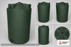 Bushman 200 Gallon Plastic Vertical Water Storage Tank in Dark Green