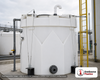 Snyder Industries 2000 Gallon HDLPE Vertical Double Wall Storage Tank with Sulfuric Acid Resin. Cross-Linked Polyethylene; White; dimensions 103.0in H x 102.0in W x 102.0in L; 1180.0 lb empty; 1.9 specific gravity rating. Manufacturer part number SII-5570000N30. Sold by OneSource Plastics (https://www.onesourceplastics.com).