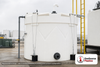 Snyder Industries 2000 Gallon Plastic Vertical Double Wall Liquid Chemical Storage Tank in White. 2000 gallon capacity; High