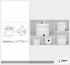 Dimensional spec drawing for Snyder Industries 2000 Gallon Double Wall Tank (102" L x 102" W x 103" H)