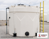 Snyder Industries 2000 Gallon XLPE Vertical Double Wall Liquid Chemical Storage Tank in White. 2000 gallon capacity
