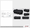 Dimensional spec drawing for Norwesco 2035 Gallon Elliptical Leg Tank (142" L x 84" W x 56" H)