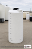 Snyder Industries 250 Gallon Plastic Vertical Chemical Storage Tank in White. 250 gallon capacity; Polyethylene; White; 64"