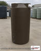Bushman 250 Gallon Plastic Vertical Rainwater Harvesting Tank in Brown. Polyethylene; Brown; dimensions 66.0in H x 36.0in W x 36.0in L; 75.0 lb empty; 1.0 specific gravity rating. Manufacturer part number BM-30224. Sold by OneSource Plastics (https://www.onesourceplastics.com).