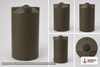 Bushman 250 Gallon Plastic Vertical Water Storage Tank in Dark Brown