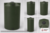 Bushman 250 Gallon Plastic Vertical Water Storage Tank in Dark Green