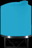Norwesco 2500 Gallon 15 Degree HDPE Cone Bottom Tank in Blue